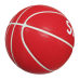 Personalized Customize Logo Red Color Outdoor Indoor Basketball Ball