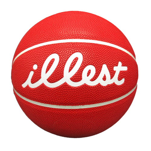 Factory Customized Composite Pu Leather Official Game Red Color Size 7 Indoor Basketball