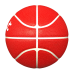 Factory Customized Composite Pu Leather Official Game Red Color Size 7 Indoor Basketball